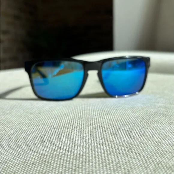 Black Sunglasses with Blue Lenses - Made in Italy - Picture 2 of 2